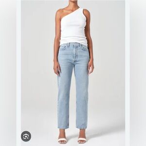 Agolde 90'S PINCH WAIST HIGH RISE STRAIGHT in Force $238 sz 29